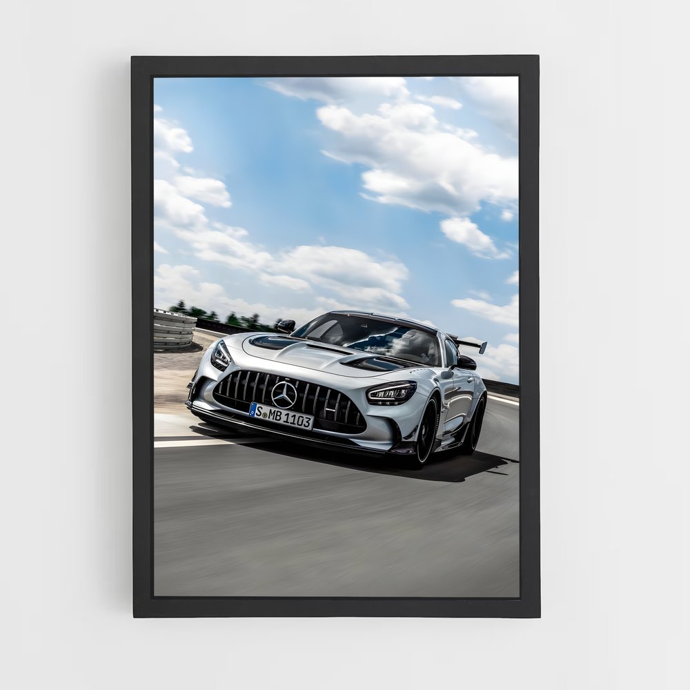 Poster Circuit de Puissance – affiche Mercedes (vue 2)